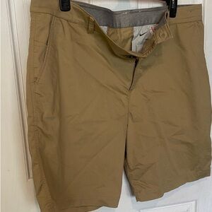Nike Men's Khaki Flat Front Shorts